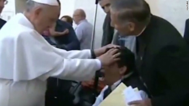 Does video show Pope doing exorcism?