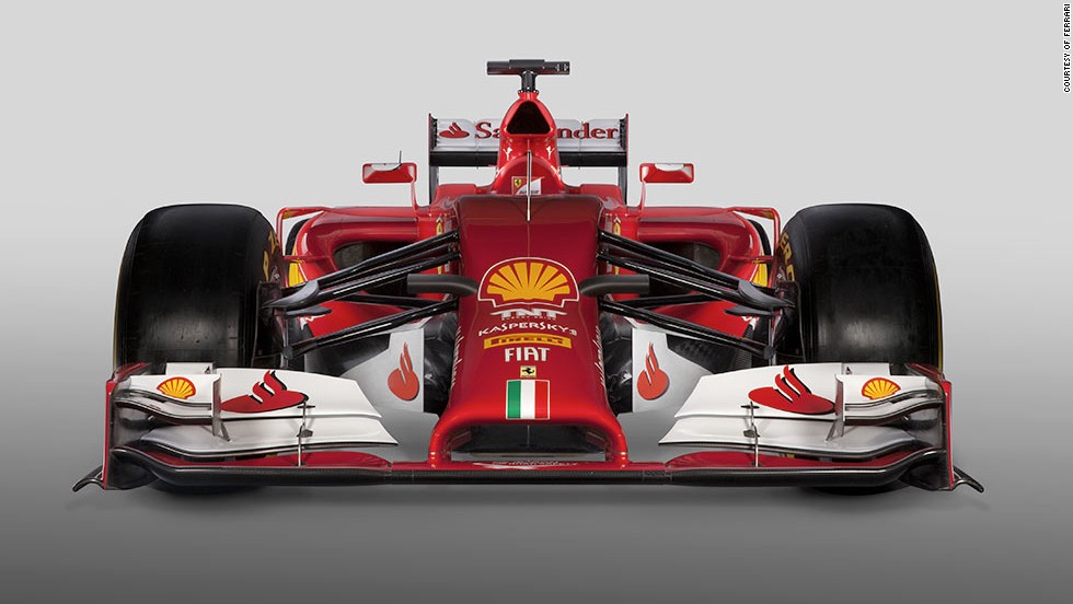 Ferrari unveiled their latest F1 car -- the F14 T -- on Saturday. The Italian team is also running a message of support for Schumacher on its livery.