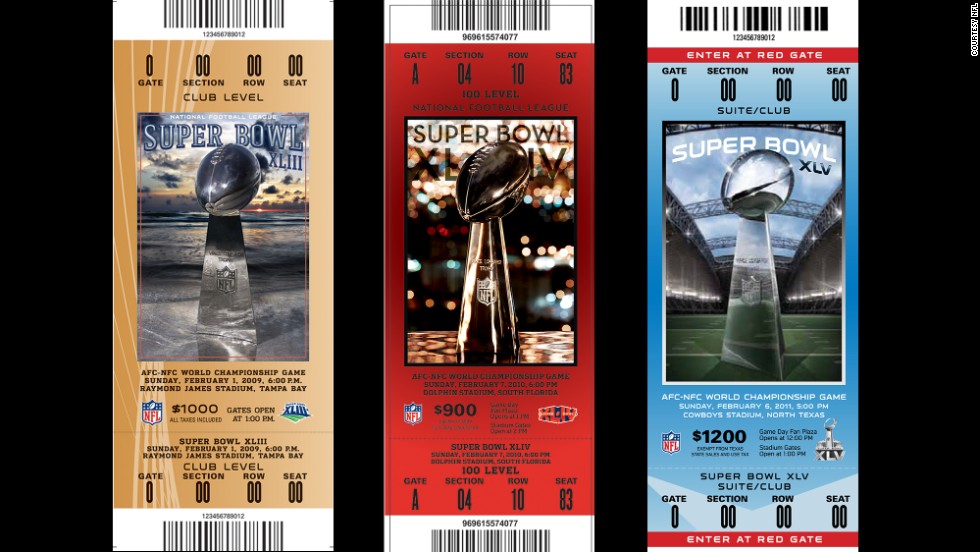 Super Bowl ticket designs - CNN