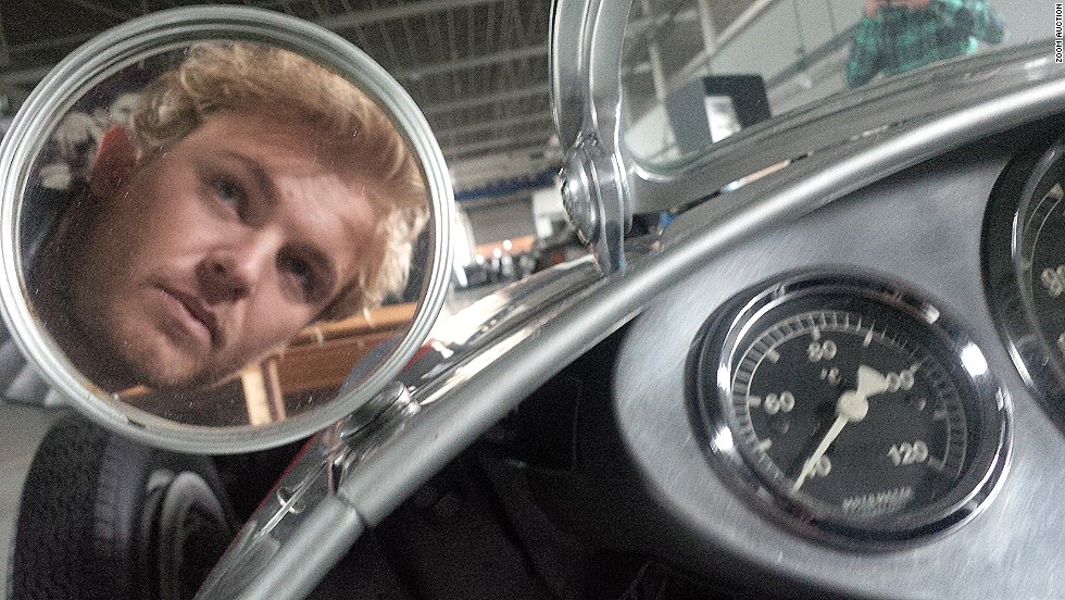 How about this retro self portrait from Mercedes driver Nico Rosberg for your living room? The German race winner explains: &quot;I&#39;m at the wheel of the 1938 W 154 in Stuttgart.&quot;
