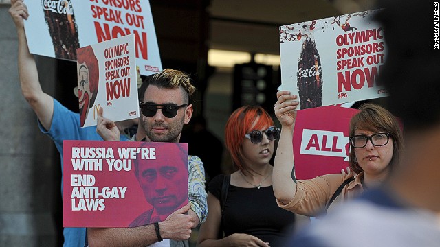 Pro-gay supporters rally on eve of Games