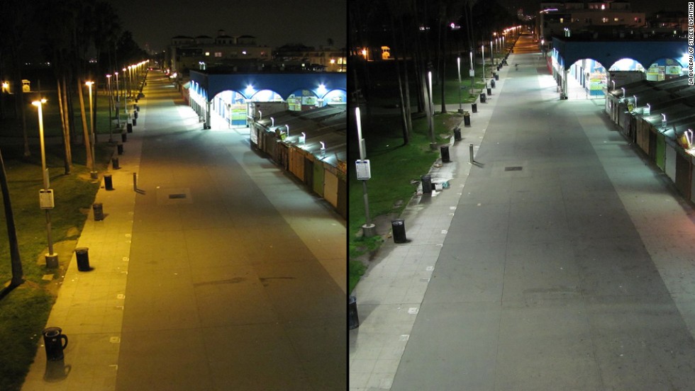 warm white led street light