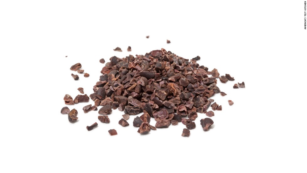 &lt;strong&gt;Cacao Nibs &lt;/strong&gt;--&lt;strong&gt; &lt;/strong&gt;These cracked bits of roasted cacao beans—the raw material for bar chocolate and cocoa powder—are unsweetened, giving them a bitter, earthy but not unpleasant flavor. Cacao nibs add intense flavor and crunch to granola and many baked goods. You&#39;ll find them in natural foods stores.