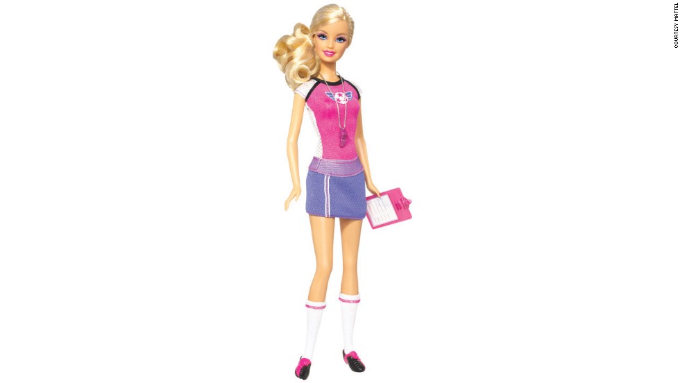 barbie football doll