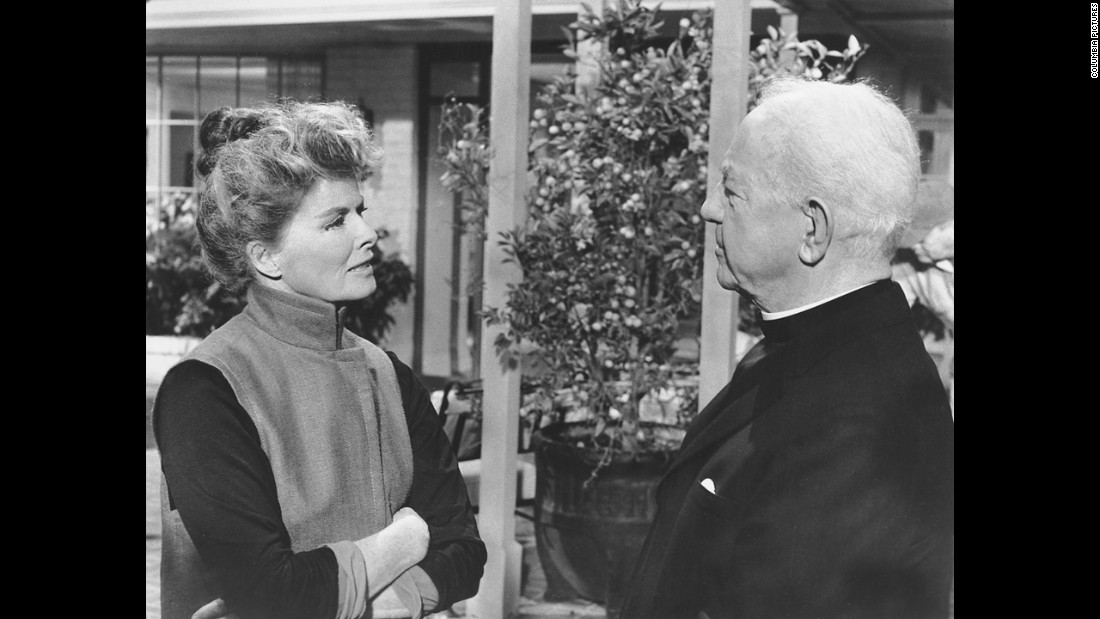&lt;strong&gt;Katharine Hepburn (1968):&lt;/strong&gt; Katharine Hepburn and Cecil Kellaway appear in a scene from &quot;Guess Who's Coming to Dinner.&quot; Hepburn won her second Oscar more than 30 years after her first.