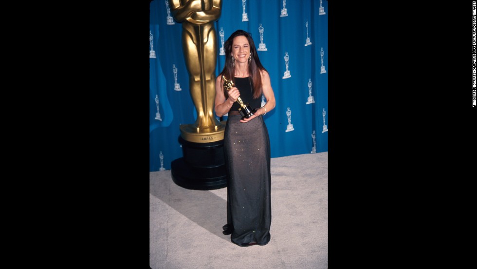 &lt;strong&gt;Holly Hunter (1994):&lt;/strong&gt; Holly Hunter poses in the press room after being awarded the best actress Oscar for her performance in &quot;The Piano.&quot;
