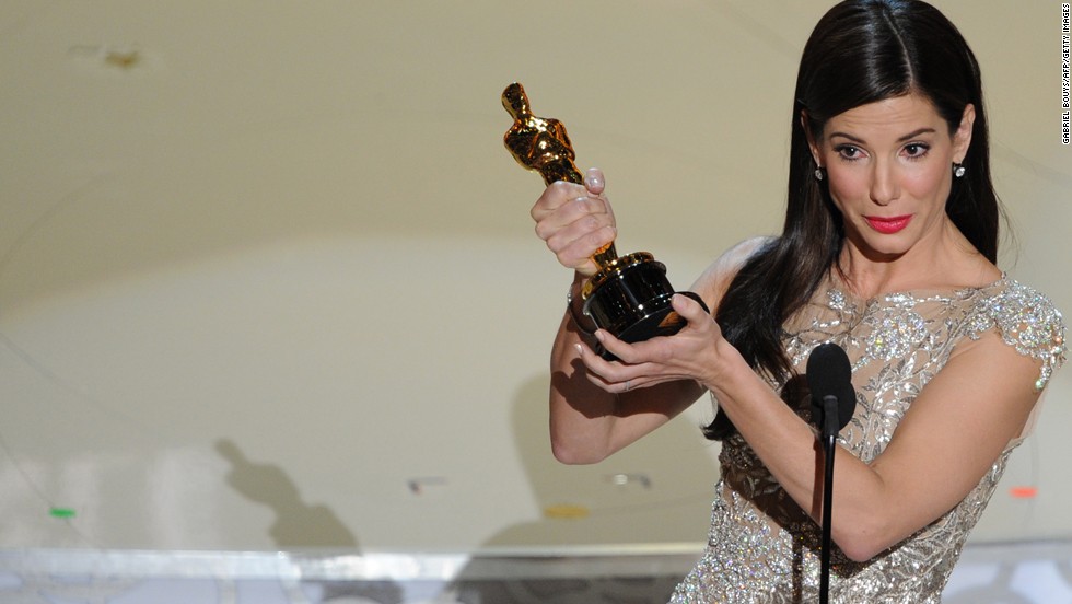 &lt;strong&gt;Sandra Bullock (2010):&lt;/strong&gt; Best actress Sandra Bullock gives her acceptance speech after winning for &quot;The Blind Side.&quot;