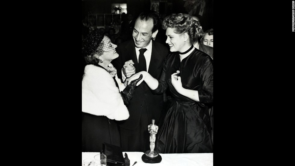 &lt;strong&gt;José Ferrer (1951):&lt;/strong&gt; Puerto Rican-born José Ferrer became the first Hispanic to win an Oscar when he was named best actor for &quot;Cyrano de Bergerac.&quot; Here he appears with Gloria Swanson, left, and Judy Holliday (best actress for &quot;Born Yesterday&quot;) in 1951.