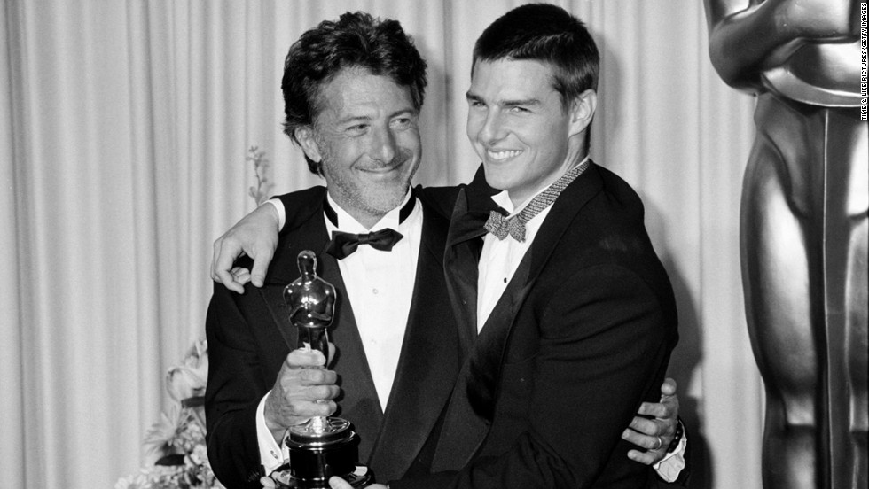 &lt;strong&gt;Dustin Hoffman (1989):&lt;/strong&gt; Awards came pouring in for &quot;Rain Man&quot; with Dustin Hoffman, left, as an autistic savant and Tom Cruise as his younger brother. Hoffman picked up his second best actor Oscar and received congratulations from Cruise at the 1989 ceremony. Cruise wasn&#39;t even nominated, but he was probably just fine with starring in the best picture winner.