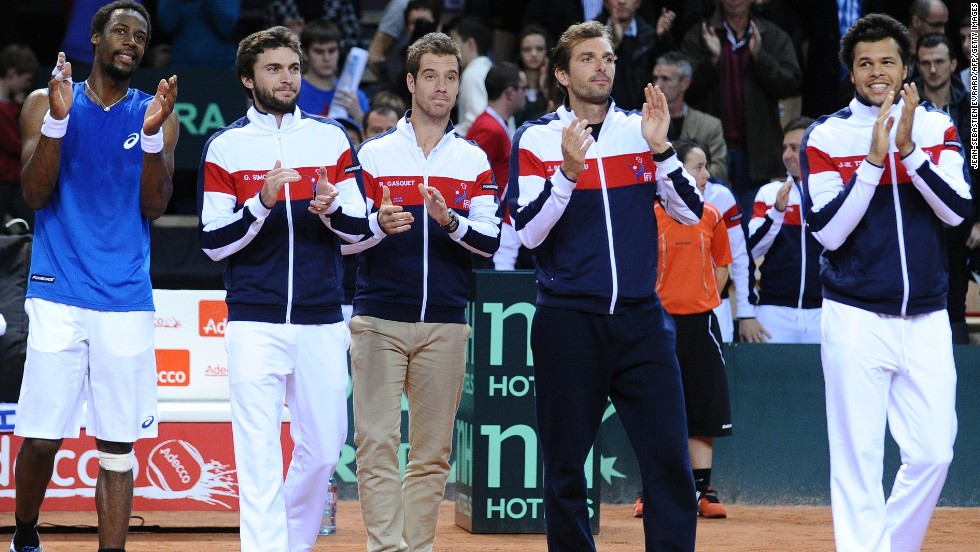 With Gael Monfils, far left, Gilles Simon, second from left, Richard Gasquet, third from left, and Jo-Wilfried Tsonga, far right, coming through the ranks at about the same time, there were high hopes for the so-called &quot;New Musketeers&quot; of French tennis. 