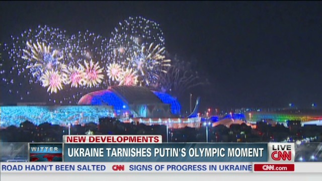 Ukraine tarnishes Putin&#39;s Olympic moment