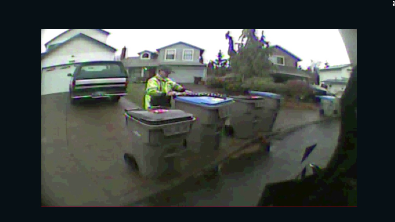 Garbage Man Does What To Us Flag Cnn Video