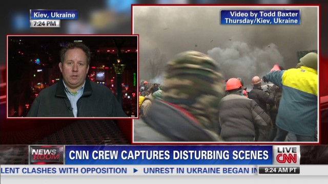CNN crew sees Ukraine violence firsthand