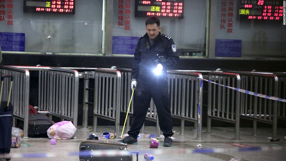 China Train Station Killings Described As A Terrorist Attack CNN   140302013512 Kunming Police Horizontal Large Gallery 