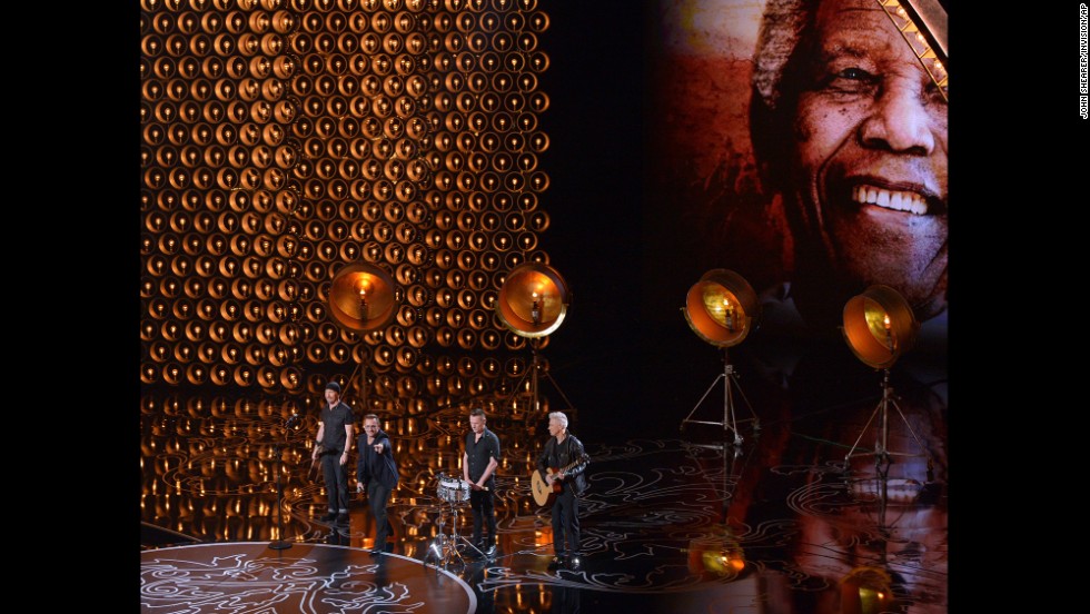 U2 performs its Oscar-nominated song &quot;Ordinary Love&quot; from the movie &quot;Mandela: Long Walk To Freedom.&quot;