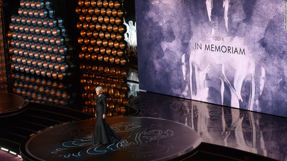 Glenn Close presents the annual &quot;In Memoriam&quot; tribute.