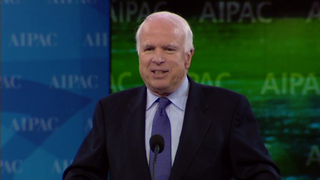 Sen John Mccain Aipac Zingers Cnn Video