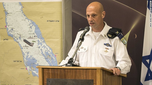 Israeli&#39;s Brigadier General Yaron Levi at the Defence Ministery in Tel Aviv on March 5, 2014.