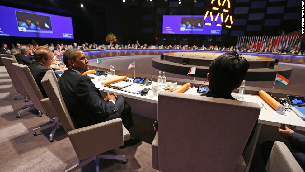 Obama attends the opening session of the Nuclear Security Summit on March 24. 