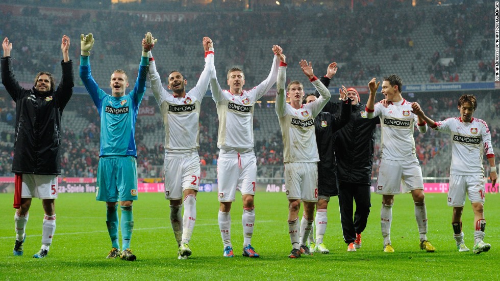 It&#39;s been 52 games now since Bayern Munich lost a league game. The date was October 28 2012, the score 2-1 and the team was Bayer Leverkusen -- seen here celebrating what has proved an historic result.  