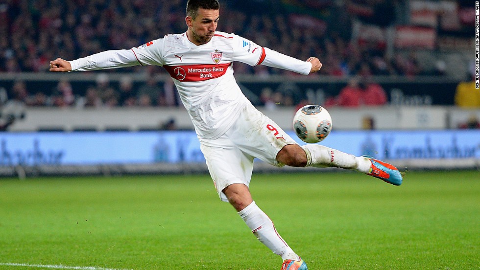 Stuttgart are one of only two teams (along with Mainz) who have gone in at halftime in front against the Bavarians this season. Vedad Ibisevic&#39;s (pictured) 29th-minute goal put Stuttgart ahead before two late goals gave Bayern a win at the of January. 