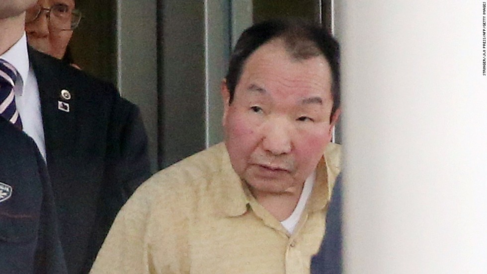 Iwao Hakamada pictured leaving a Tokyo detention in 2014 after 48 years on death row.