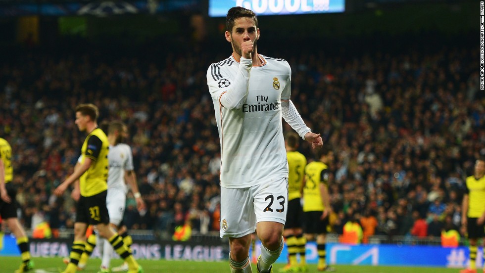 Isco doubled the advantage later in the first half. He only played because Angel Di Maria was ill. 