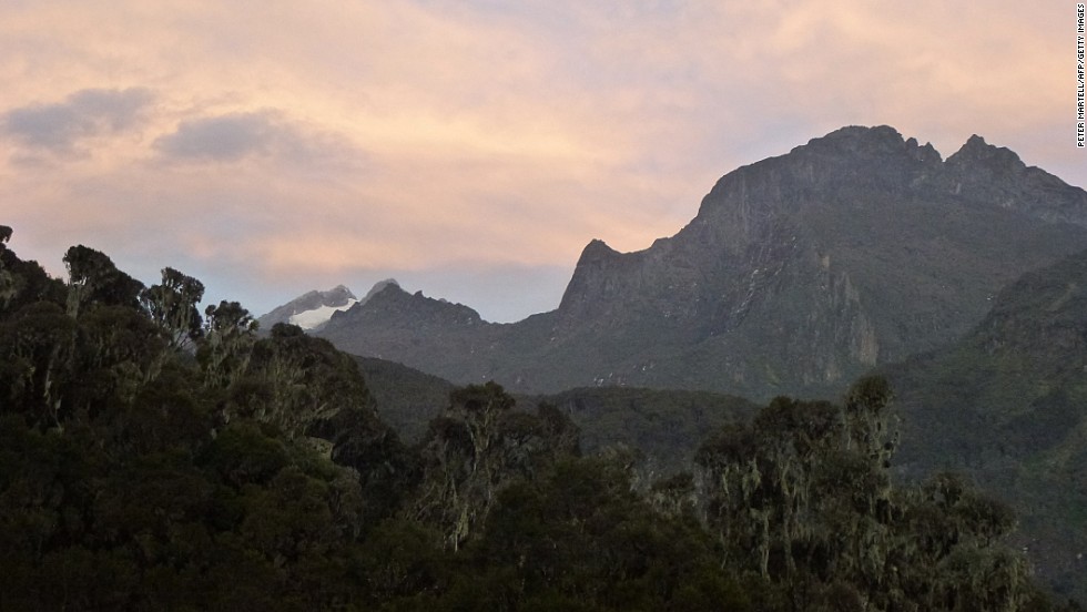 The Rwenzori glaciers occur on just three of the range&#39;s peaks: Mounts Stanley, Speke and Baker. The area of the glaciers is believed to have shrunk from around 2.7 square miles in 1906 to less than 0.4 square miles today.