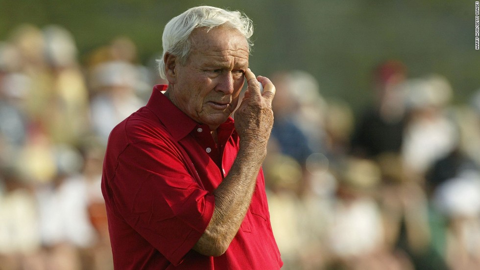 Augusta, 2004. As Palmer waits to putt out at the 18th green, for the 50th consecutive year, one of golf&#39;s all-time greats is overcome by emotion as his professional Masters career nears its end. 