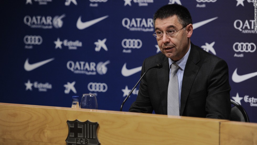 Barcelona&#39;s president Josep Maria Bartomeu gave a response to FIFA&#39;s sanction at a press conference on Thursday.