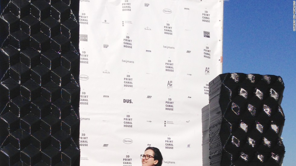 The blocks that have been printed so far measure roughly 2.5 meters tall high and 1.7 meters wide and have attracted visitors including U.S. President, Barack Obama.