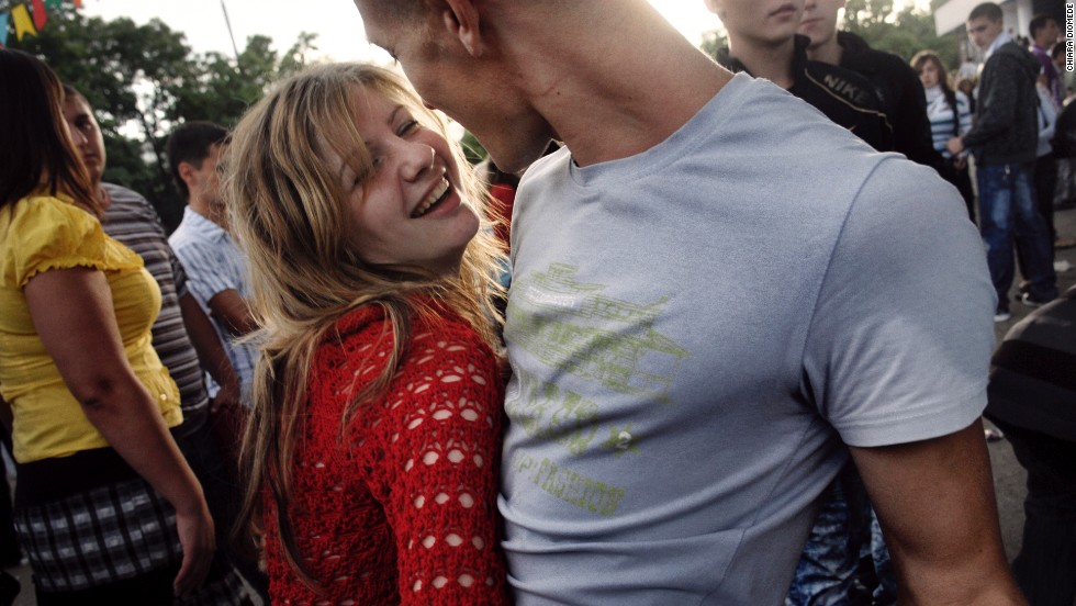 Young people dance in Tiraspol in 2009.