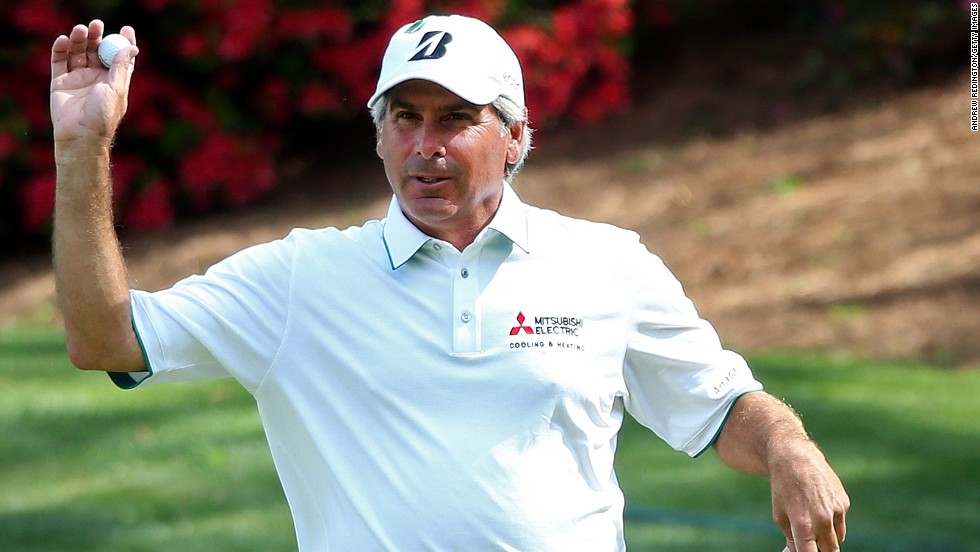 Fred Couples completed a second consecutive round of 71 to finish on two under par after 36 holes. The 1992 champion is as popular as ever with the galleries at Augusta National. 