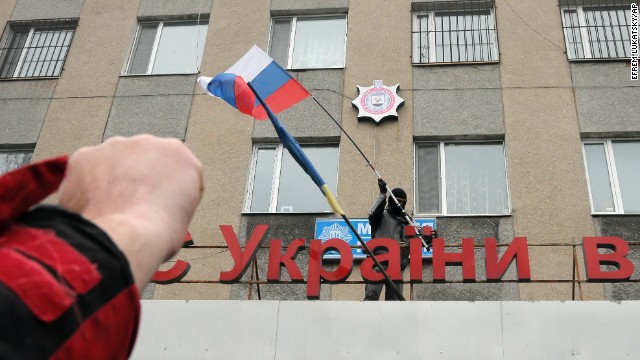 Minimal sign of Ukrainian government 