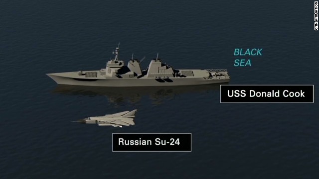 Russian fighter jet provokes U.S. ship