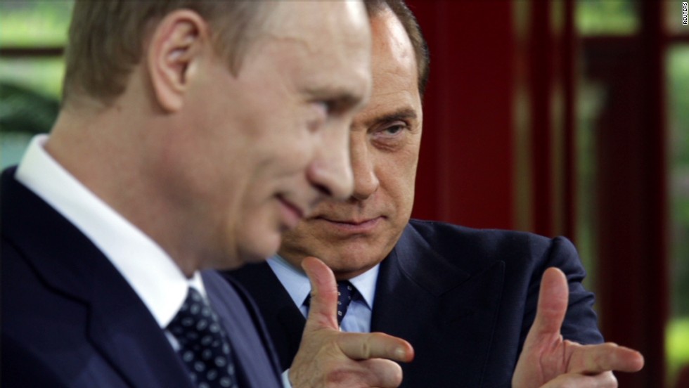 For Berlusconi and Putin, a bromance