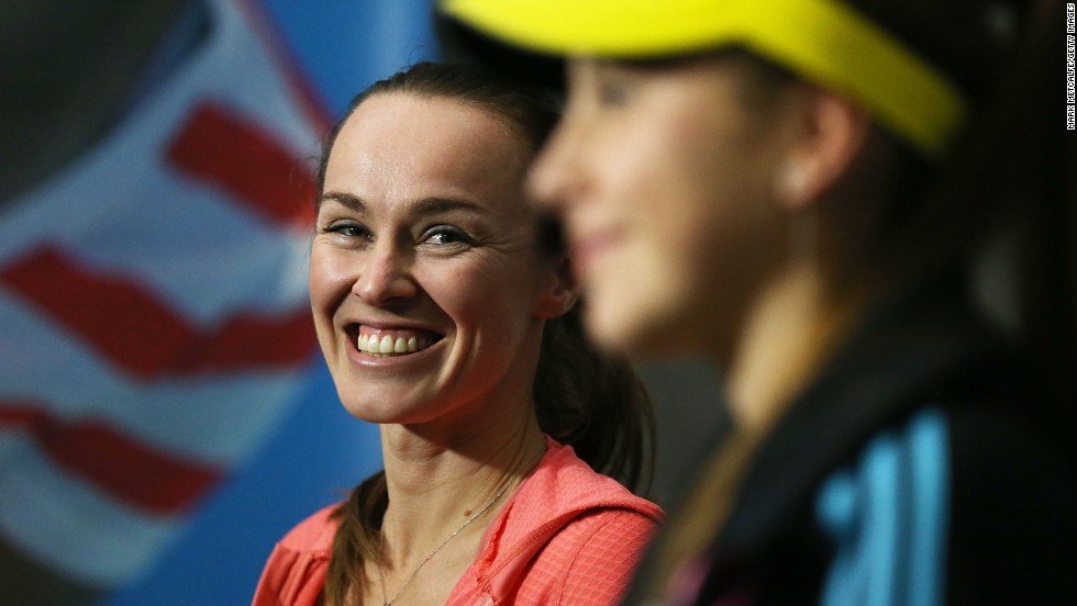 In January 2014, Bencic fought an exhibition match against Hingis, billed as &quot;the Master versus the Apprentice&quot; -- but lost out to her childhood idol.