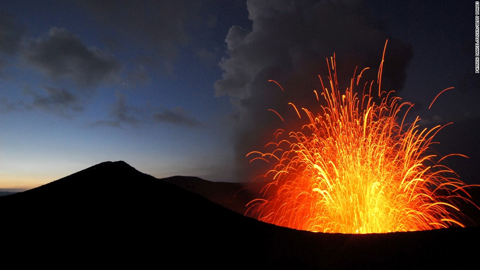 Mount Yasur puts on fiery displays on Tanna Island in Vanuatu.