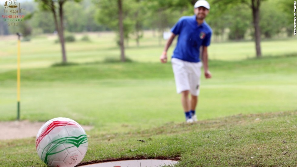 FootGolf, which involves players kicking a football around a golf course complete with bigger holes, is one of a number of alternatives to help breathe new life into golf.