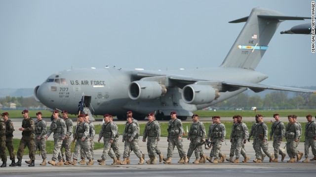 US troops touch down in eastern Europe