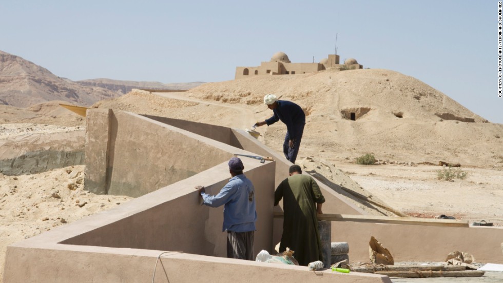 The replica tomb has been built underground near the entrance to the Valley of the Kings archeological complex.