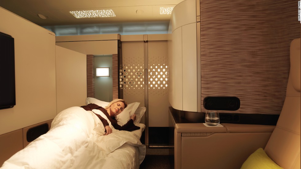 The A380 has proved a hit with passengers, particularly premium ticket-holders wowed by the comfort levels available. Ethiad was the first airline to offer fully private suites with a separate reclining lounge seat and full-length bed.
