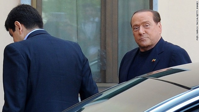 Italy&#39;s former PM Silvio Berlusconi starts community service at senior center