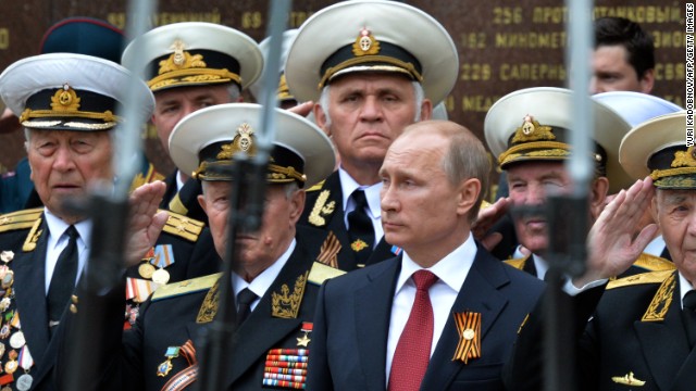 Russia&#39;s President Vladimir Putin visits the Crimean port of Sevastopol in May 2014.