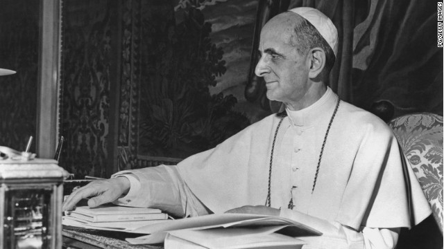 Pope Paul VI, born Giovanni Battista Enrico Antonio Maria Montini, reigned as Pope of the Catholic Church and Sovereign of Vatican City from 1963 to 1978.