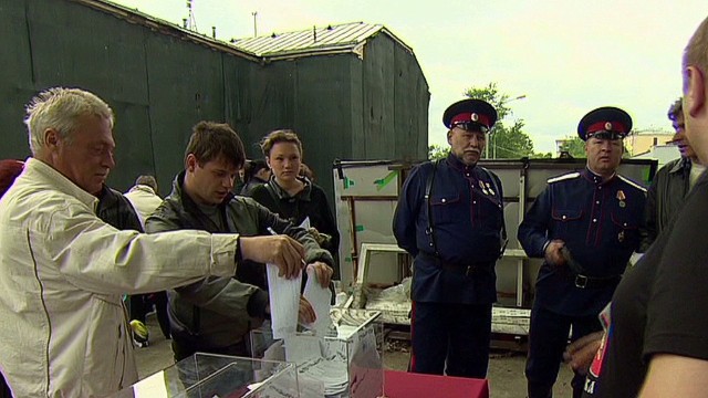 Voters in eastern Ukraine cast ballots