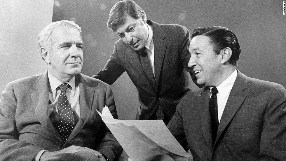 The iconic Sunday night news magazine &quot;60 Minutes&quot; premiered September 24, 1968, with Harry Reasoner, left, and Mike Wallace, right. At the center is Don Hewitt, the show&#39;s creator and producer.