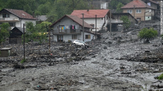 Landslides destroying Bosnia-Herzegovina 