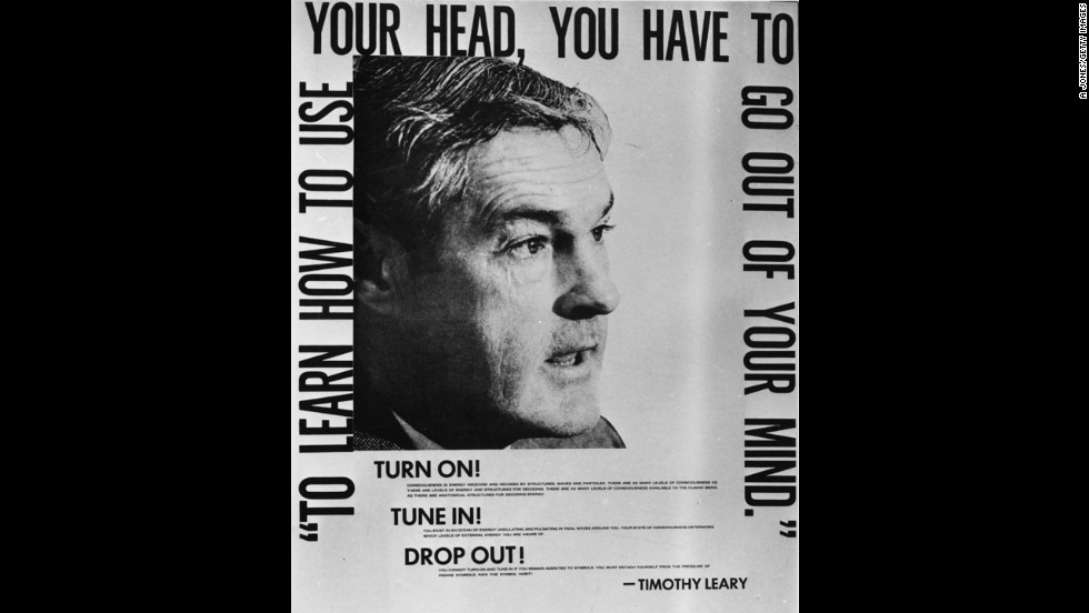 The drug LSD became popular in the 1960s, leading the U.S. Food and Drug Administration to designate it an experimental drug in 1962. Harvard psychologist Timothy Leary, pictured here, became an advocate for the drug, coining the phrase, &quot;Turn on, tune in, drop out.&quot;