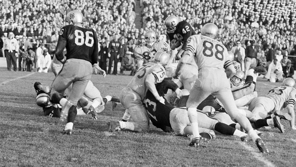 Army crushes Navy helmet with tank, presents it to Roger Staubach